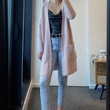 Cashmere long cardigan