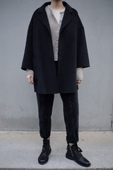 Black Medium Wrap Coat