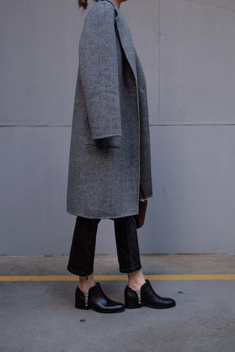 Light Grey Blazer Coat