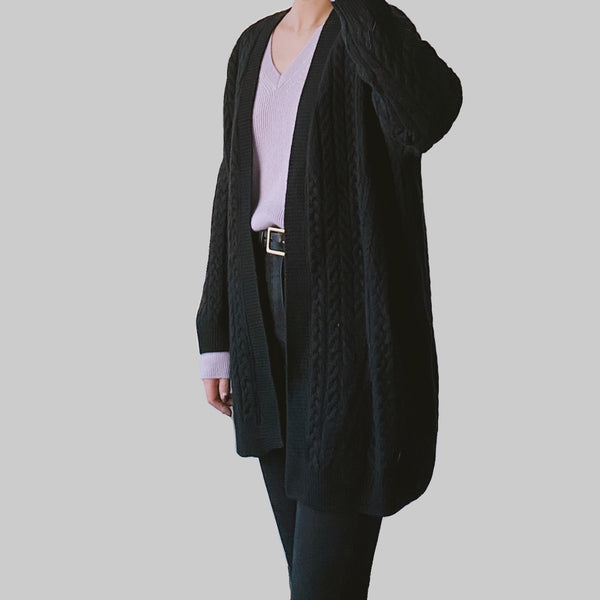 Cashmere Cardigan black