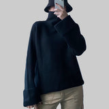 Oversize cashmere sweater black